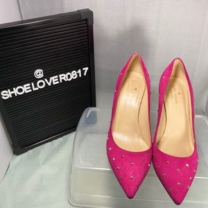 Kate Spade “jacinda” studded suede pump